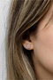 Heliophilia Silver Pendientes de Plata de Ley 925 con Oro Rosa y Circón